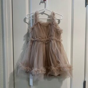 SHEIN Elegant Beige Tulle Dress
